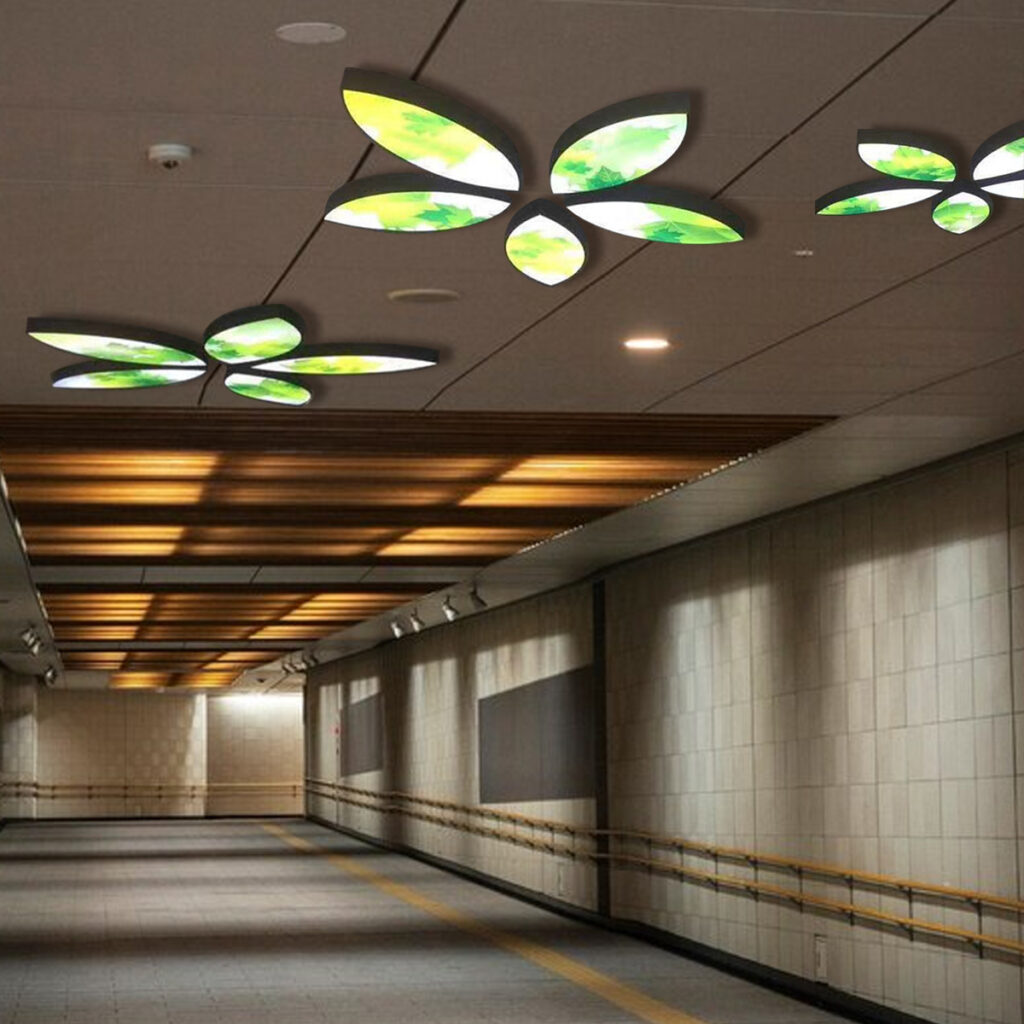 LED Ceiling SEG Light Box | Custom Shape Ceiling Lighting