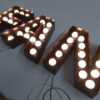 LED Light Vintage Marquee Letters | Fairground Style 3D Signs