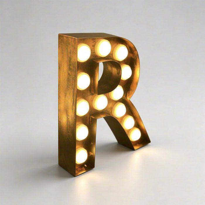 LED Light Vintage Marquee Letters | Fairground Style 3D Signs