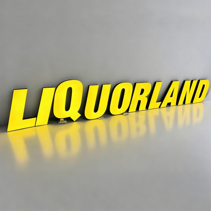 LED Rimless Resin Letters | Liquid Acrylic Signs