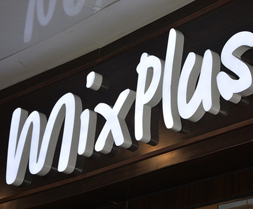 LED Rimless Resin Letters | Liquid Acrylic Signs
