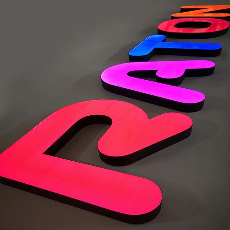 LED Rimless Resin Letters | Liquid Acrylic Signs