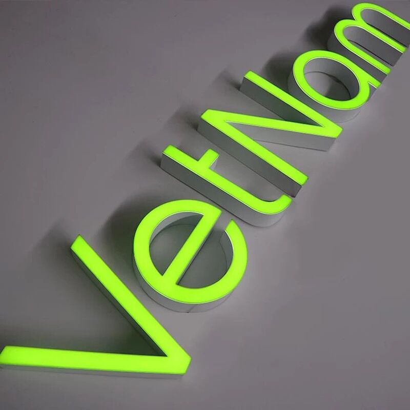 LED Rimless Resin Letters | Liquid Acrylic Signs