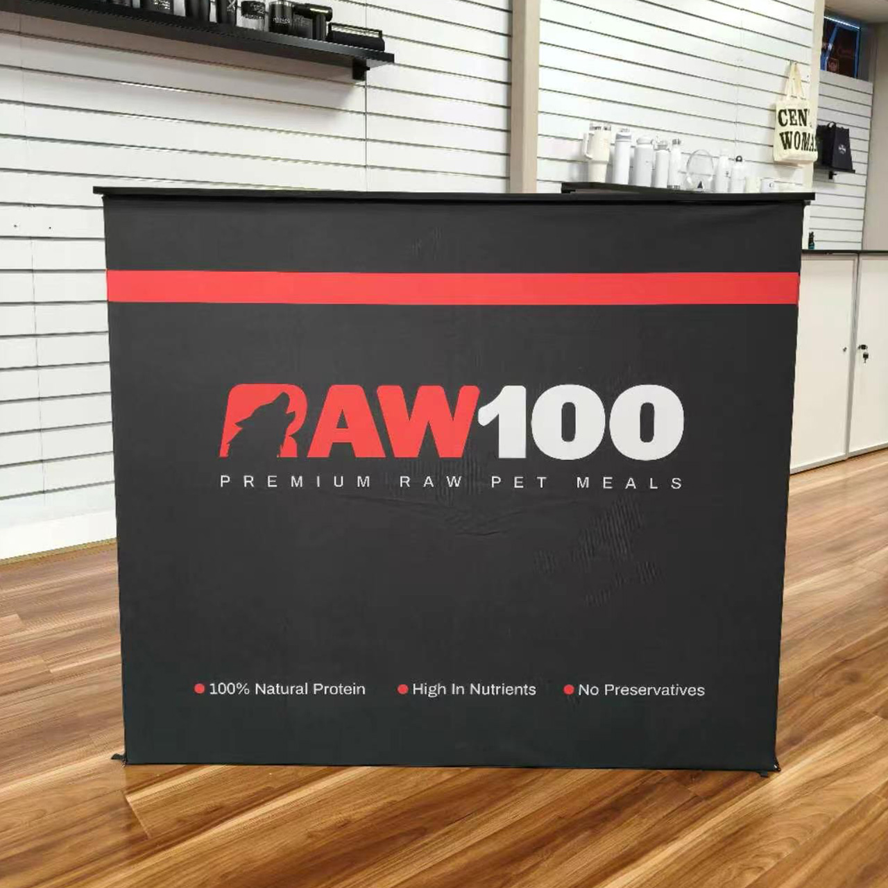 Modular Lockable SEG Fabric Counter | Pop-Up Cashier Desk
