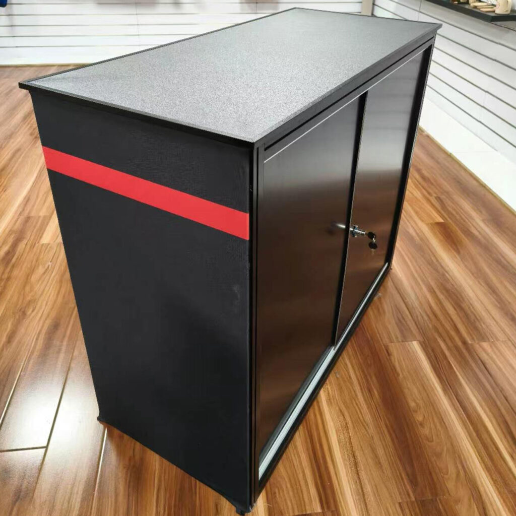 Modular Lockable SEG Fabric Counter | Pop-Up Cashier Desk