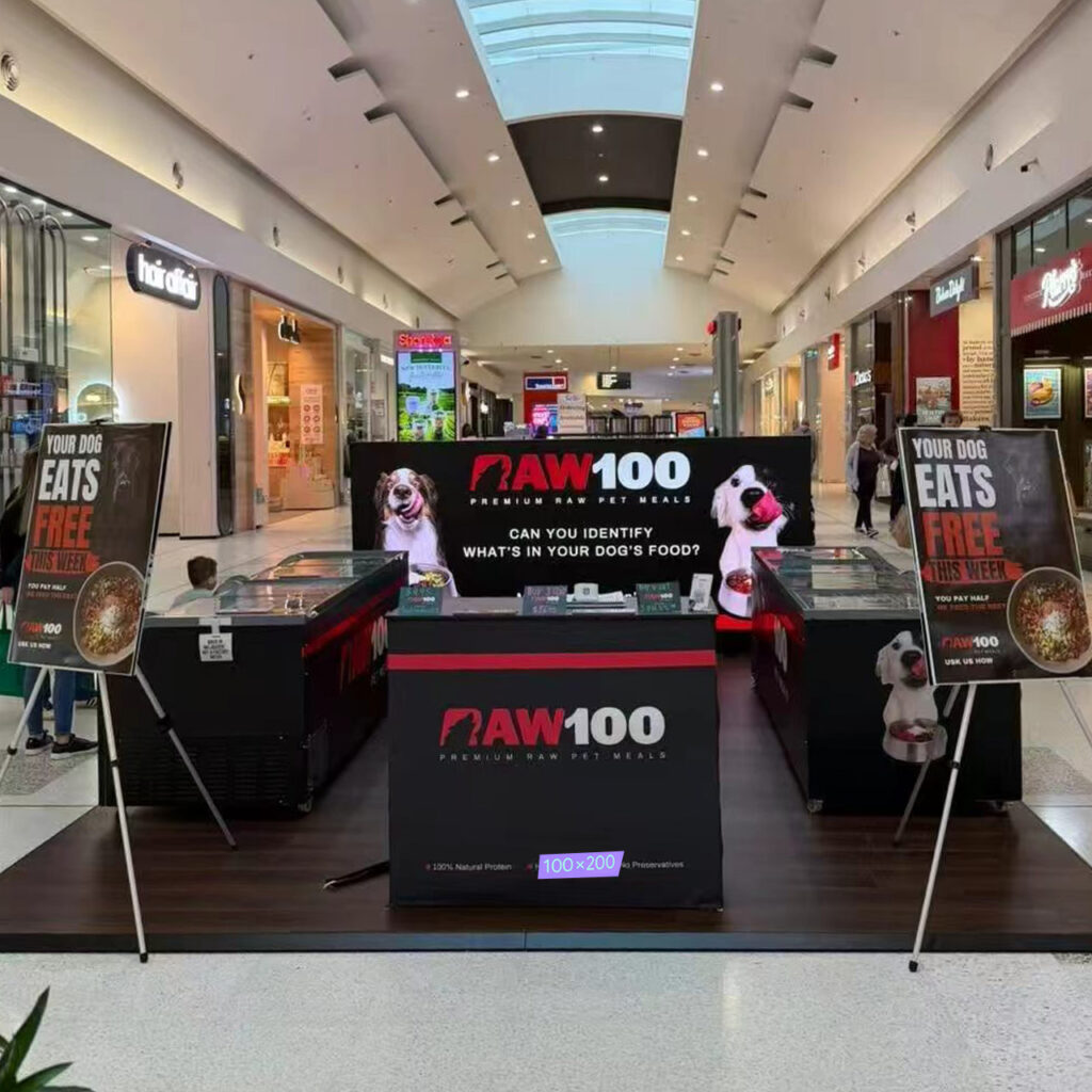 Modular Lockable SEG Fabric Counter | Pop-Up Cashier Desk