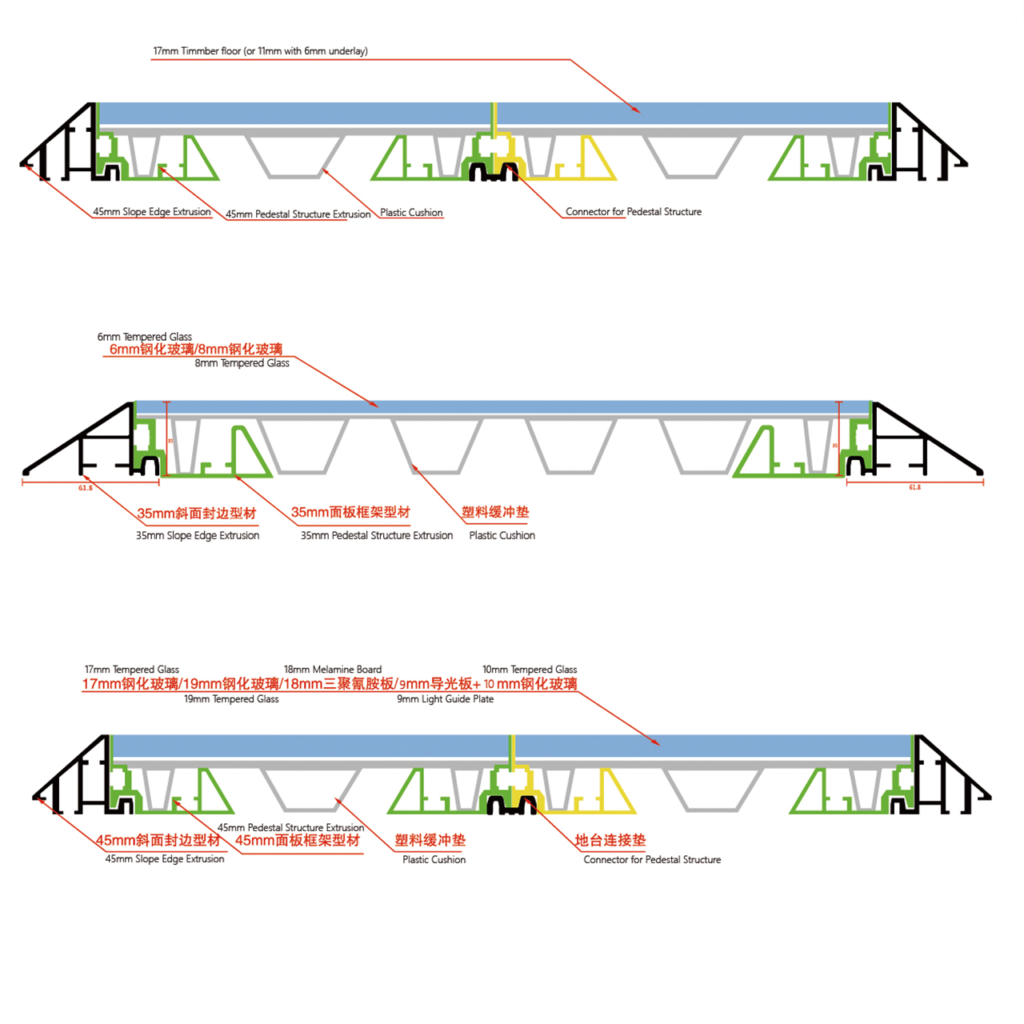 Modular Raised Exhibition &amp; Pop-Up Floor System | Cable Management Platform