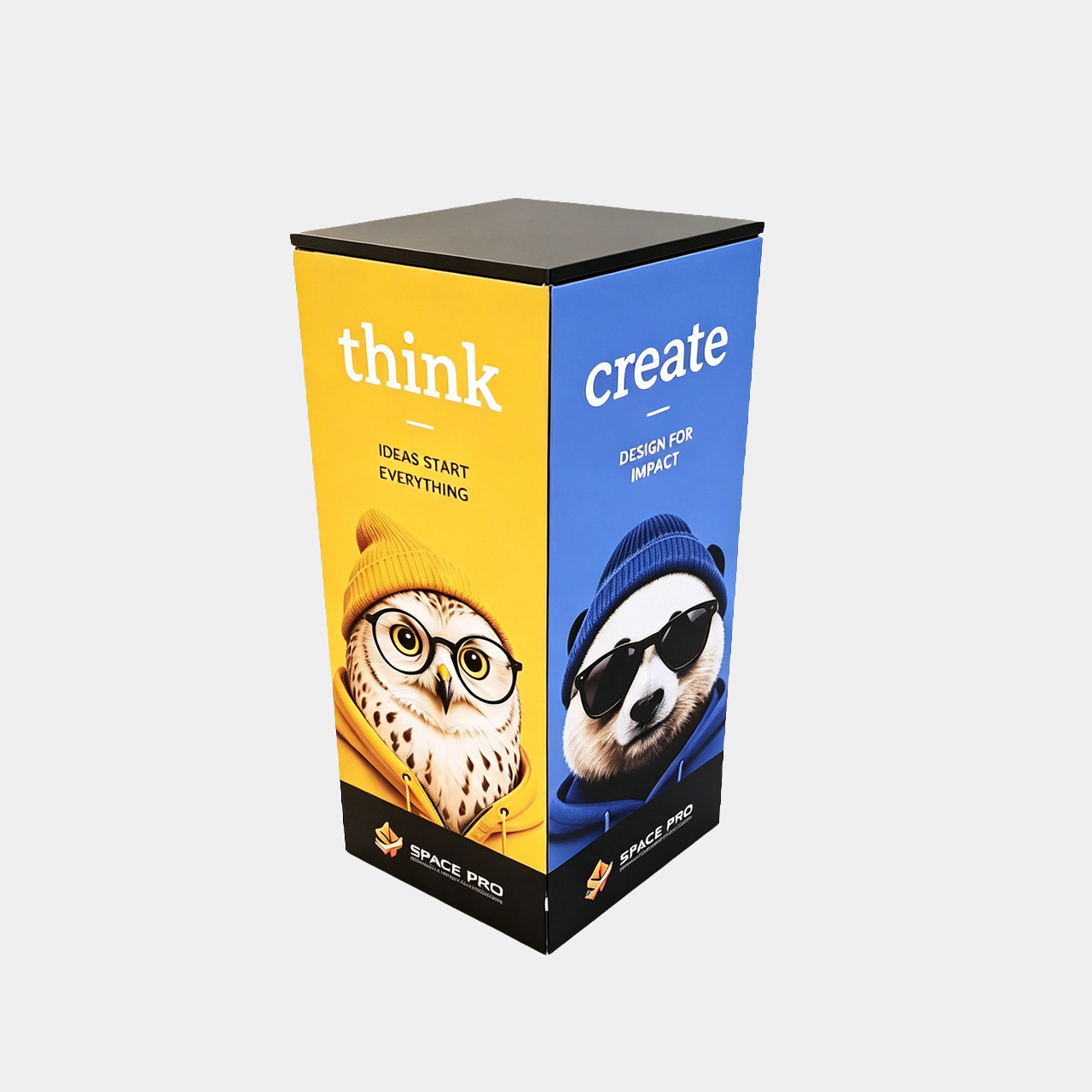 Modular SEG Fabric Display Plinth | Tension Fabric Pedestal Tower