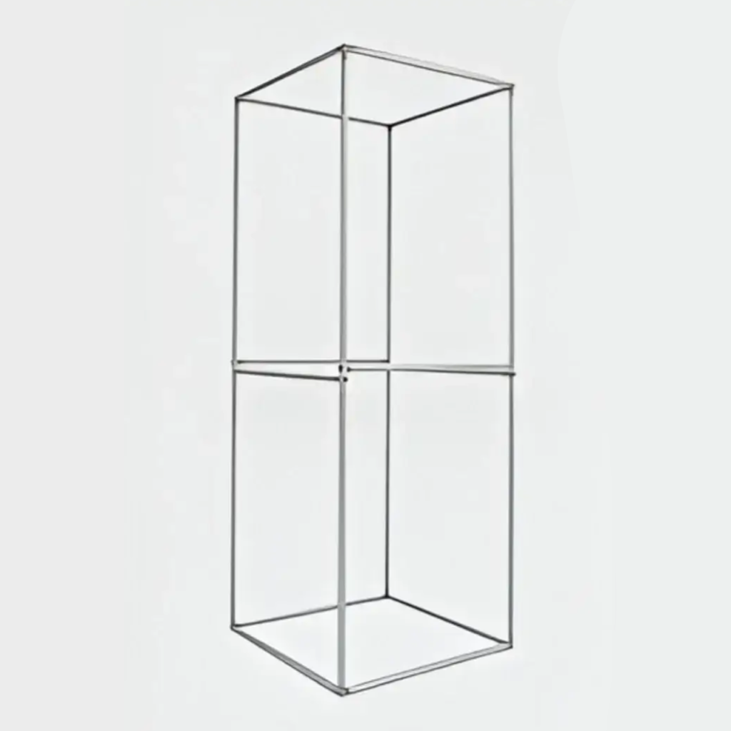 Modular Tension Cubic Fabric Tower Display | 3D Standalone Tower