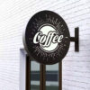 Non-Lit Aluminium Round Blade Sign | Store Front Metal Sign