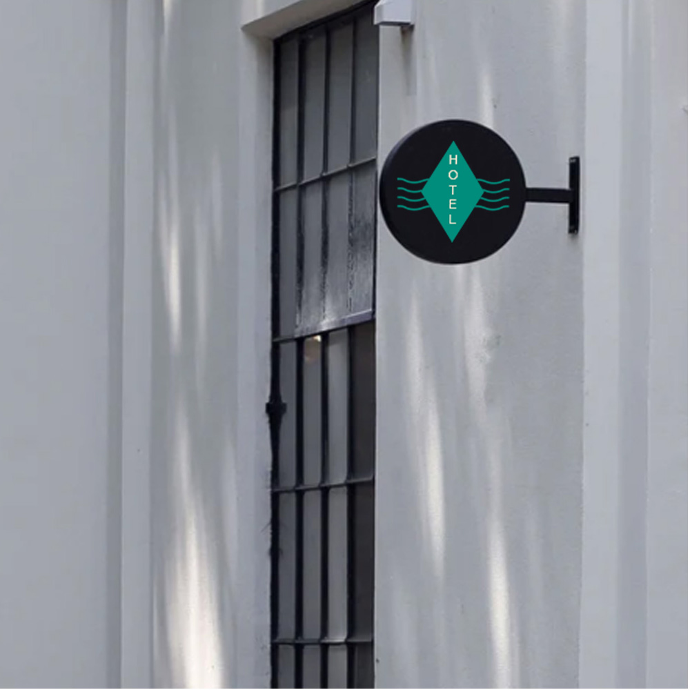 Non-Lit Aluminium Round Blade Sign | Store Front Metal Sign