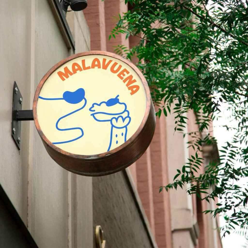 Non-Lit Aluminium Round Blade Sign | Store Front Metal Sign