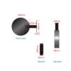 Non-Lit Aluminium Round Blade Sign | Store Front Metal Sign