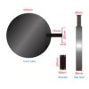 Non-Lit Aluminium Round Blade Sign | Store Front Metal Sign
