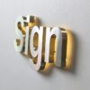 Open Back Stainless-Steel Letters with LED Halo Lit | Back-Lit Channel Letters