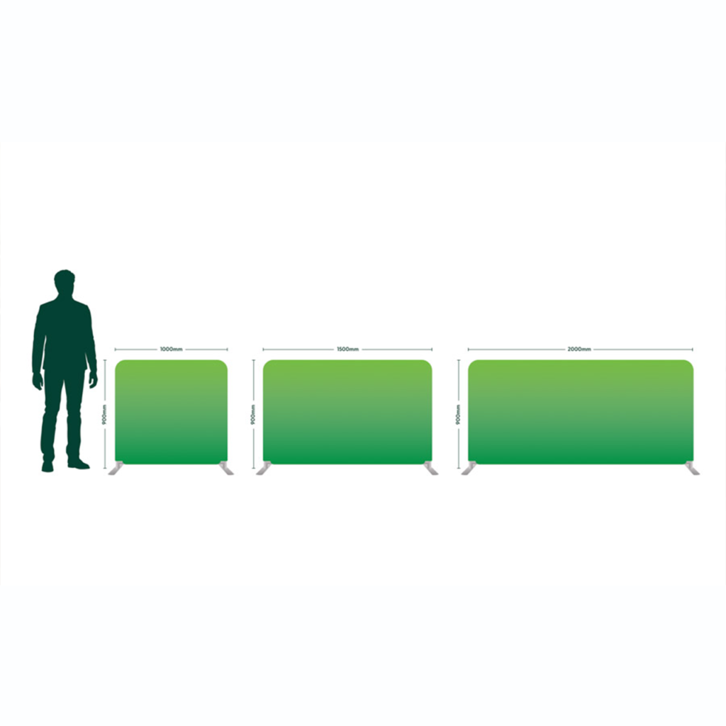 Portable Fabric Crowd Control Barriers | Aluminium Frame Display System