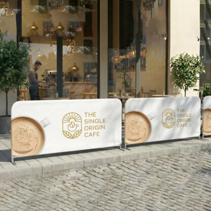 Portable Fabric Crowd Control Barriers | Aluminium Frame Display System