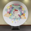 Portable Round &amp; 3D Tension Fabric Backdrops (2000mm Diameter) | Circle Media Walls