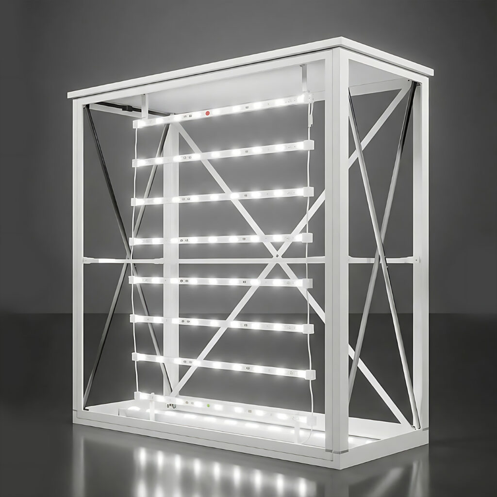 Portable SEG Backlit Counter | Illuminated Pop-Up Display Desk