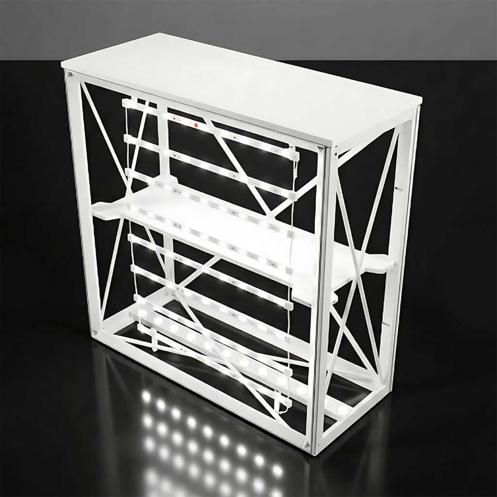 Portable SEG Backlit Counter | Illuminated Pop-Up Display Desk
