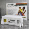 Portable Slimline Exhibition Display Wall | Straight Tension Fabric Backdrop