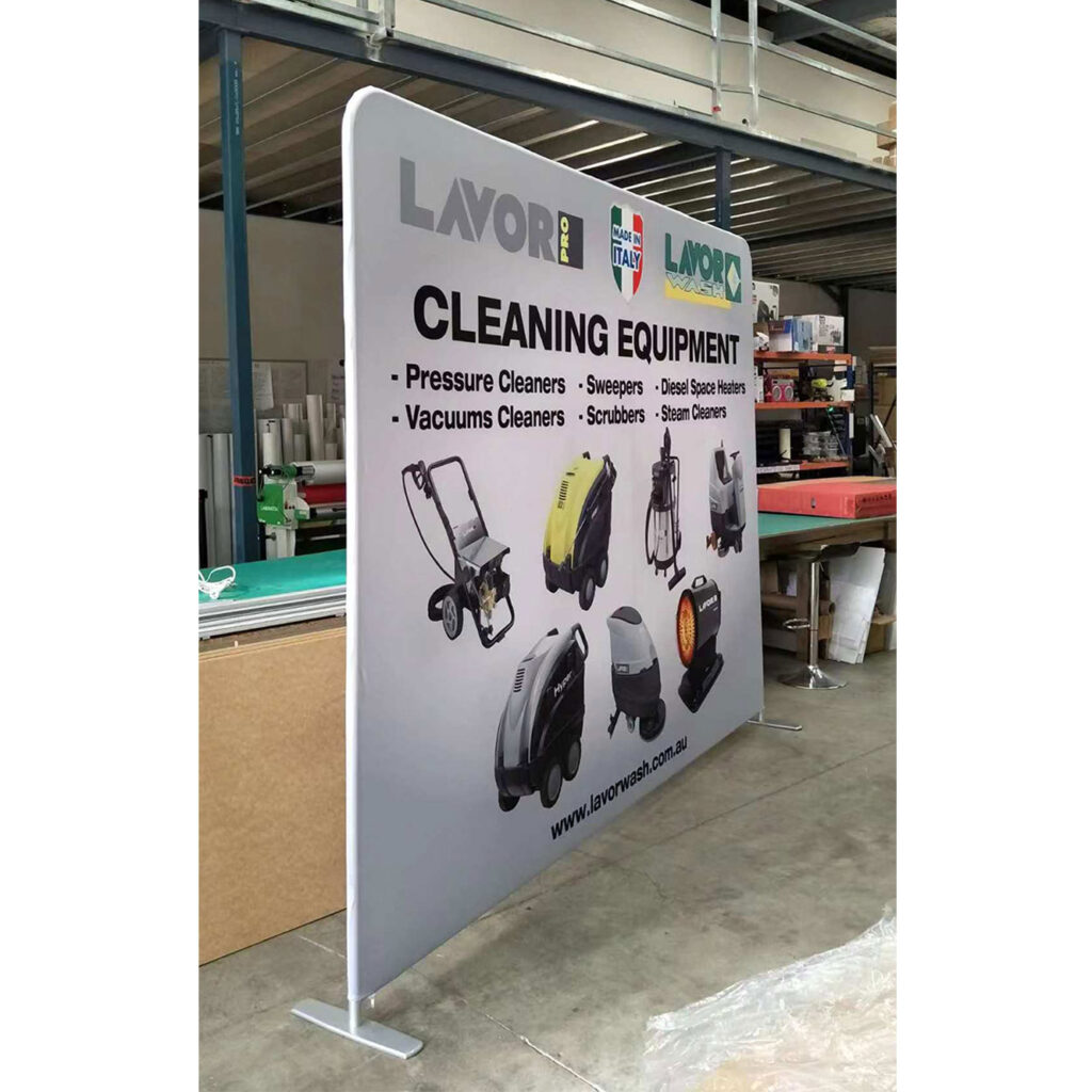 Portable Slimline Exhibition Display Wall | Straight Tension Fabric Backdrop