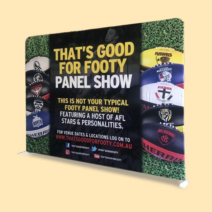Portable Slimline Exhibition Display Wall | Straight Tension Fabric Backdrop