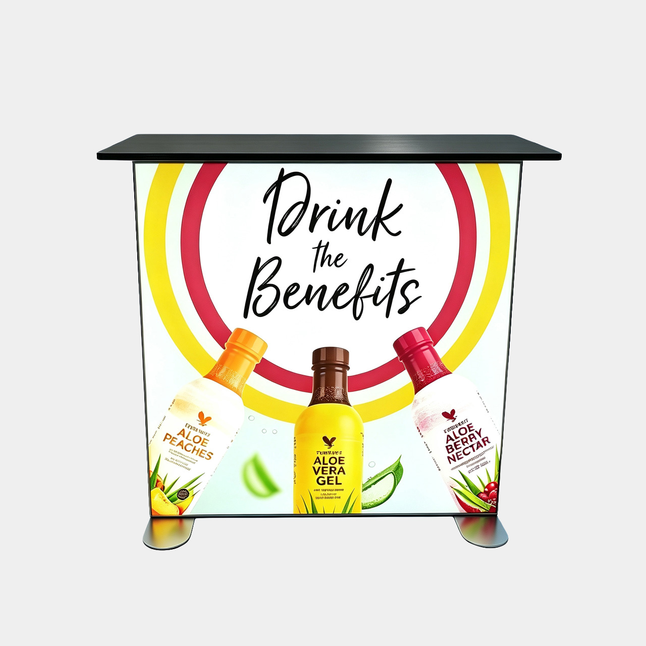 Premium SEG Side-Lit Exhibition Counter | Expo Table Display