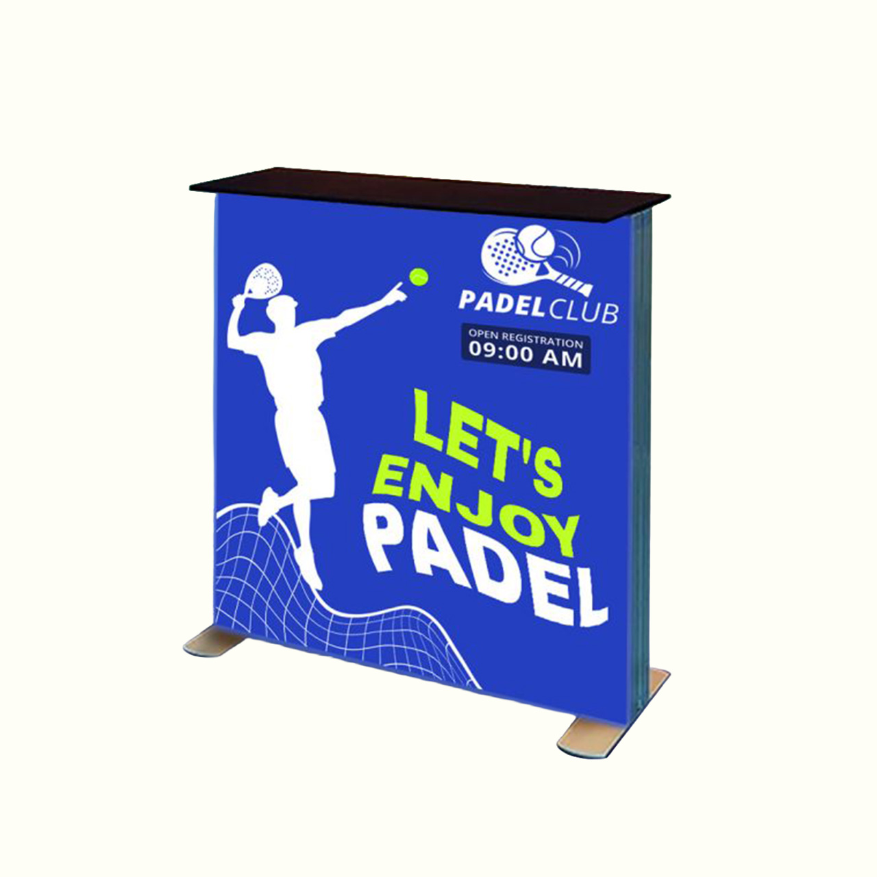Premium SEG Side-Lit Exhibition Counter | Expo Table Display