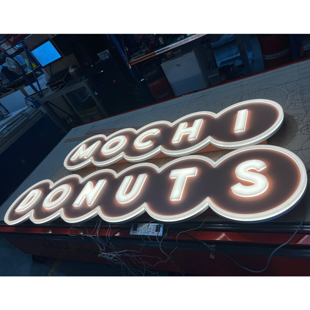 Push-Through Style LED Light Box | Intracut Signs