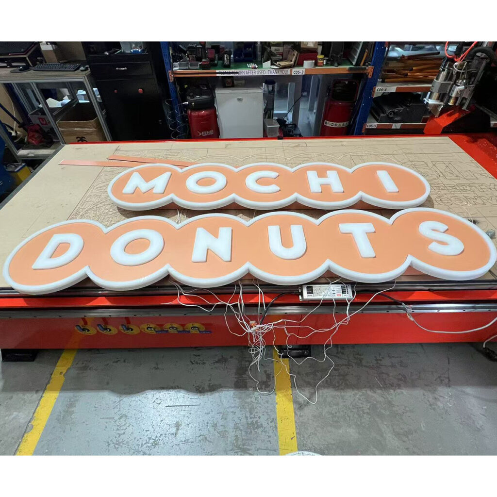 Push-Through Style LED Light Box | Intracut Signs