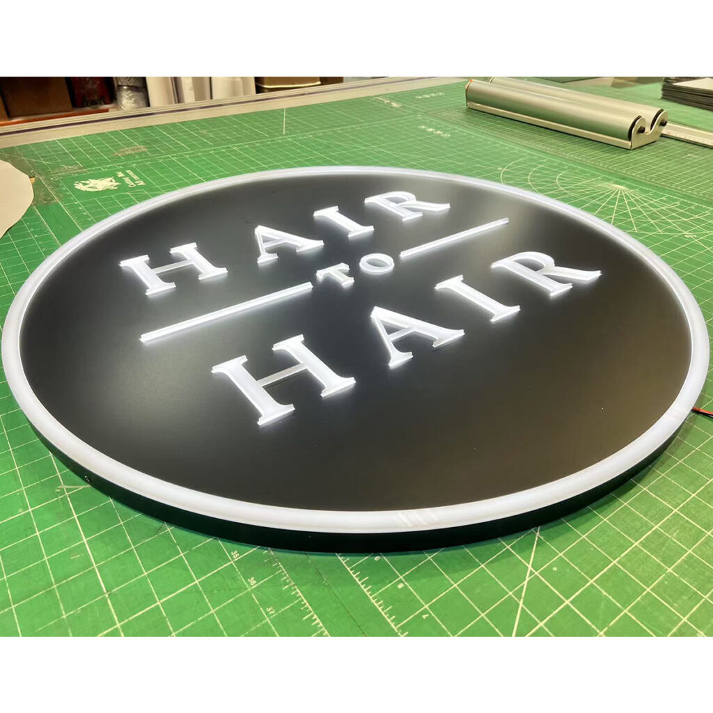 Push-Through Style LED Light Box | Intracut Signs