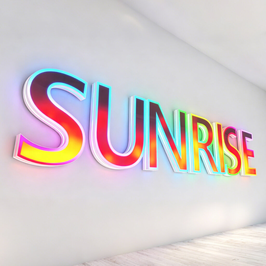 RGB LED Channel Letters | Dynamic Color-Changing 3D Signs