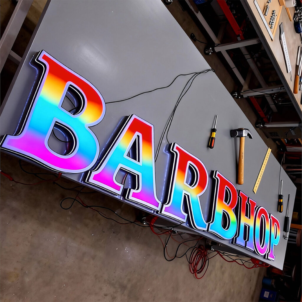 RGB LED Channel Letters | Dynamic Color-Changing 3D Signs