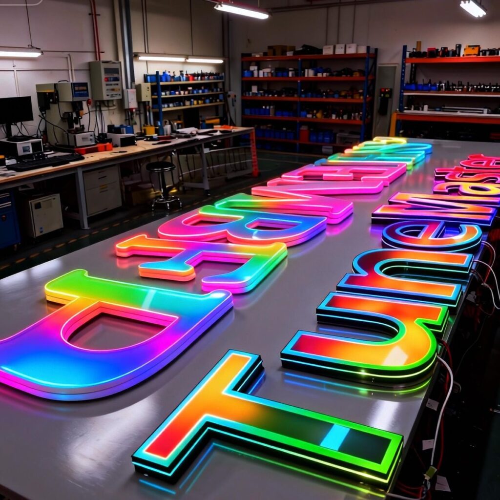 RGB LED Channel Letters | Dynamic Color-Changing 3D Signs
