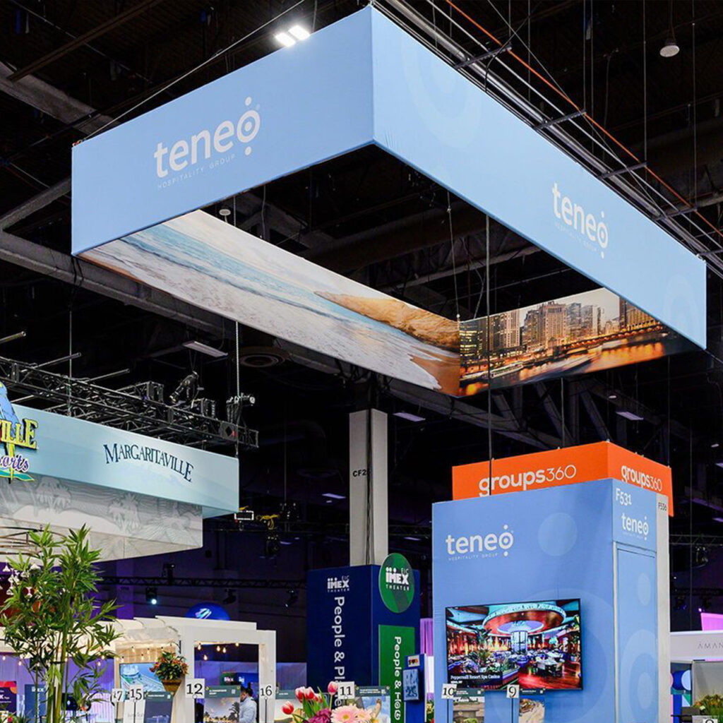 Rectangle Hanging Banner | Trade Show Sky Hanging Displays