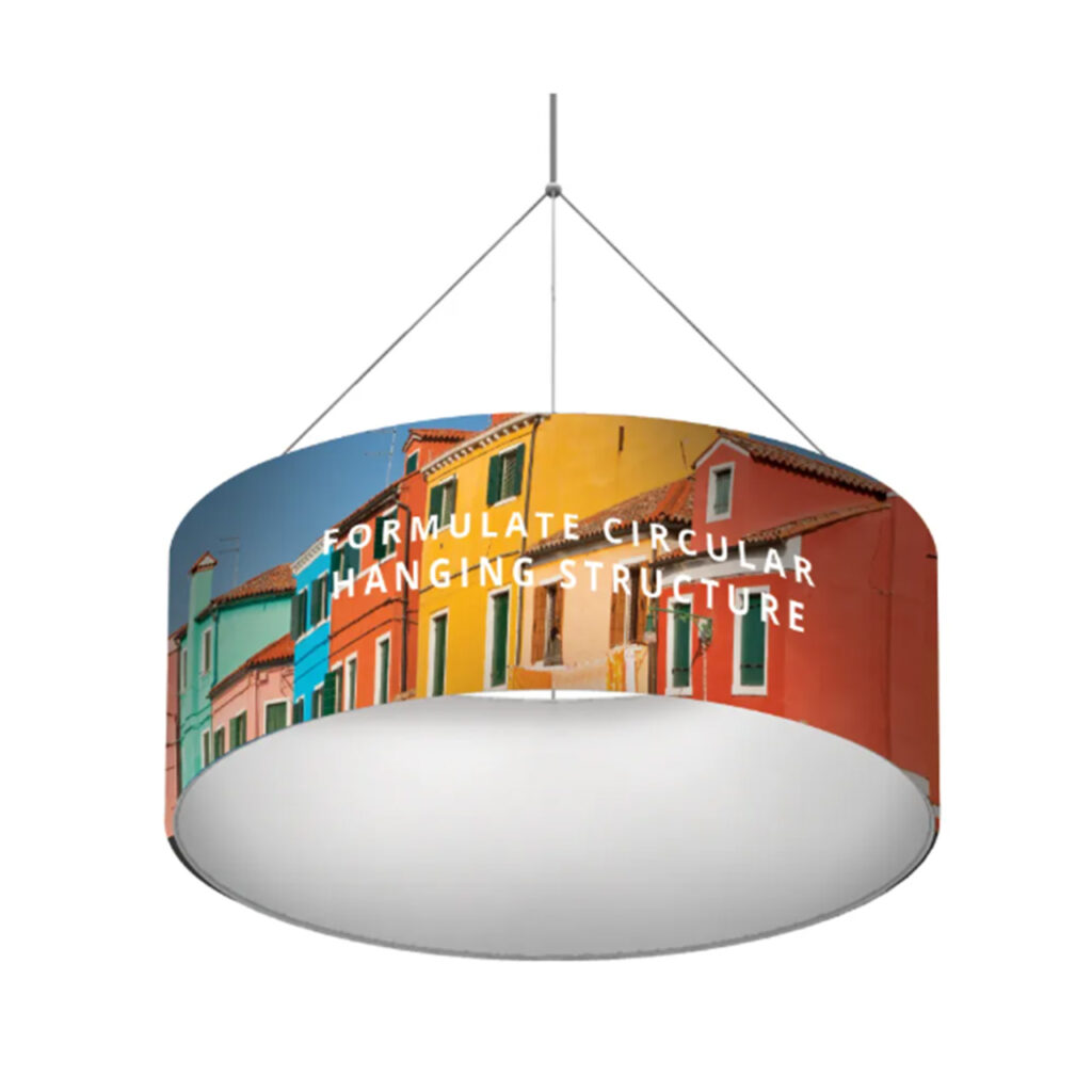 Round Hanging Banner | Sky Hanging Fabric Displays