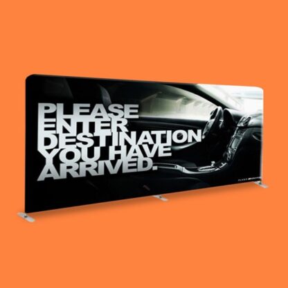 Portable Slimline Exhibition Display Wall | Straight Tension Fabric Backdrop