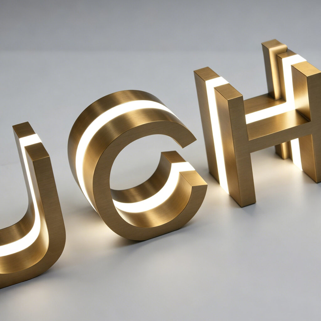 Sandwich Luminous Letters | Mid-Lit Glowing 3D Signs