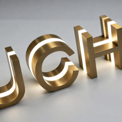 Sandwich Luminous Letters | Mid-Lit Glowing 3D Signs