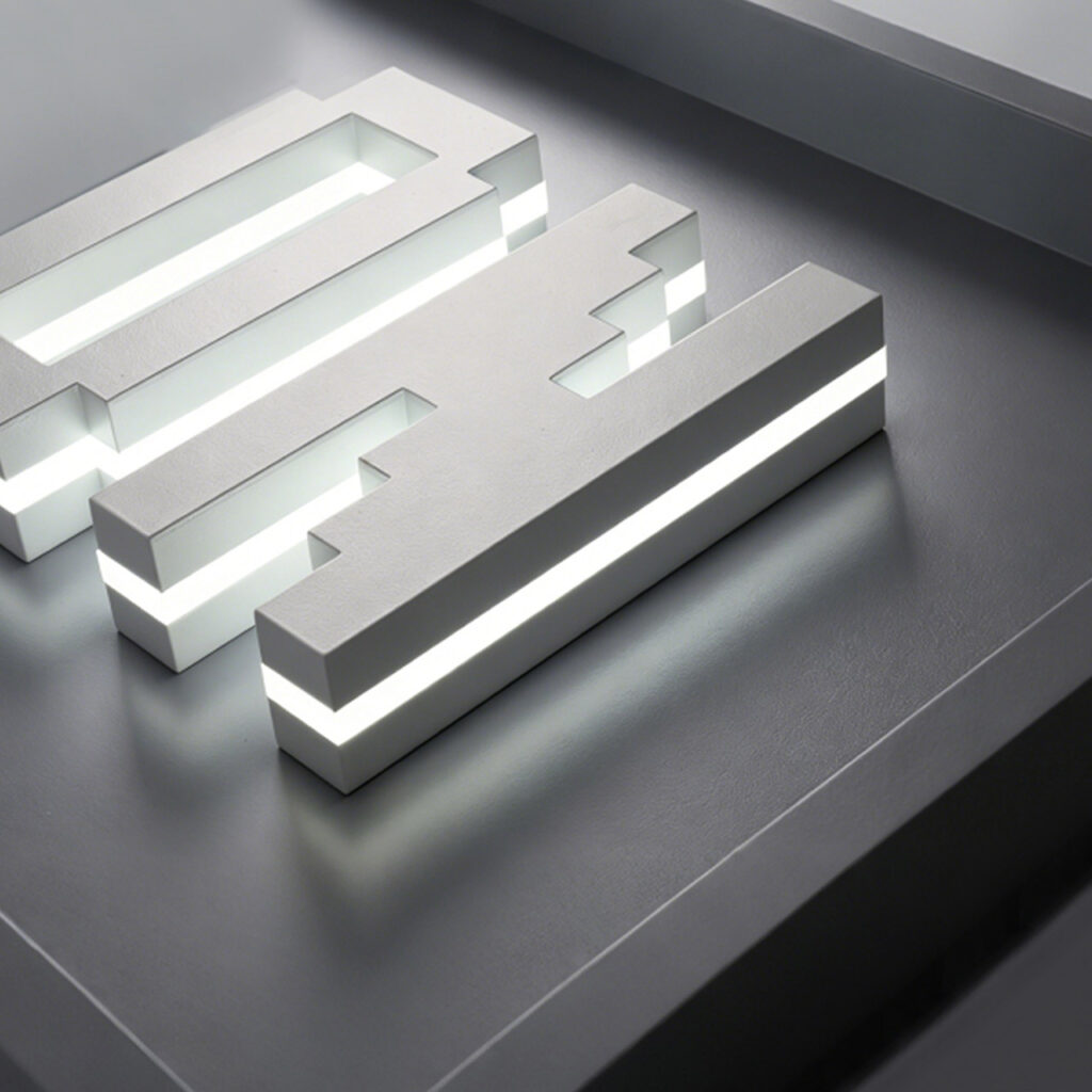 Sandwich Luminous Letters | Mid-Lit Glowing 3D Signs