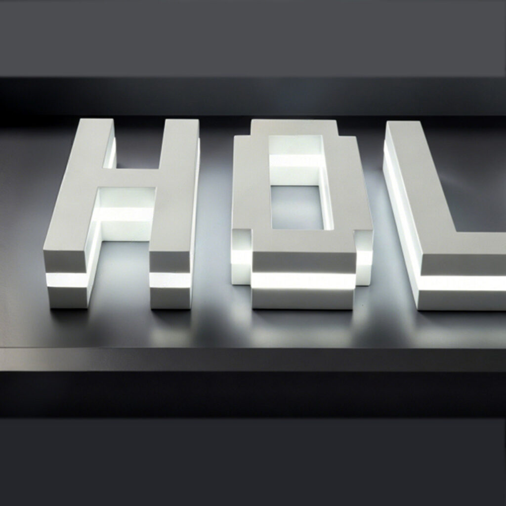 Sandwich Luminous Letters | Mid-Lit Glowing 3D Signs