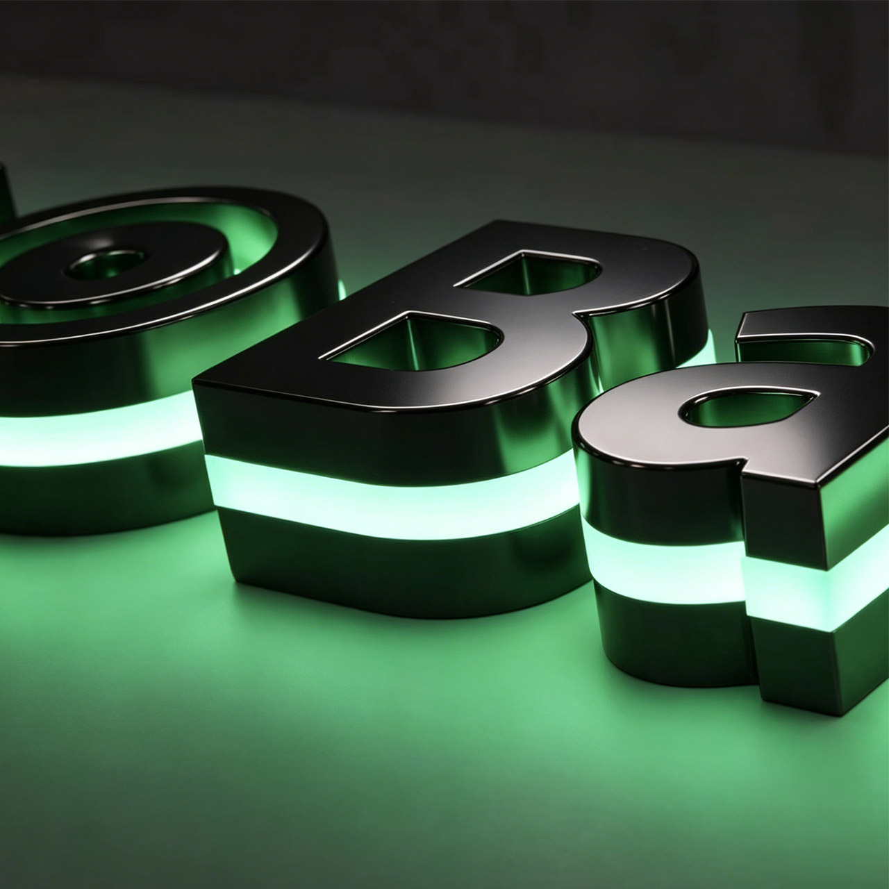 Sandwich Luminous Letters | Mid-Lit Glowing 3D Signs