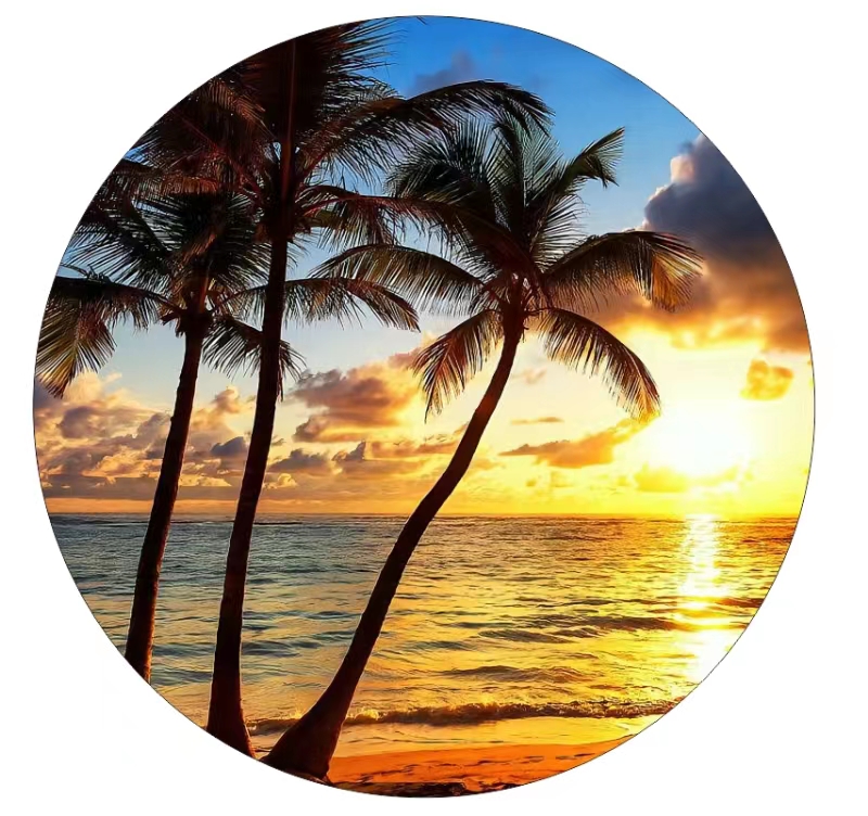 Single Side Round Fabric Lightbox | Large Circle LED SEG Lightbox