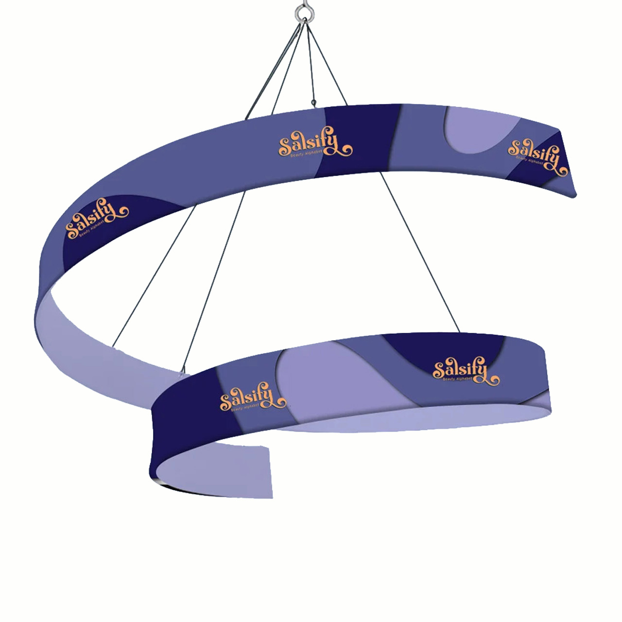 Spiral Hanging Banner | Custom Sky Hanging Displays