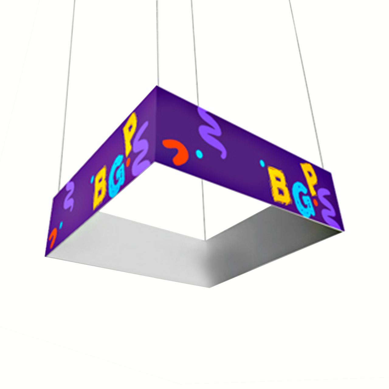 Square Hanging Banner | Overhead Sky Hanging Displays