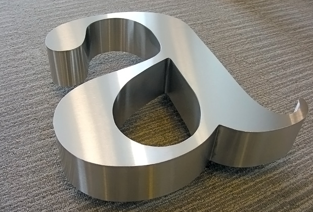 Stainless Steel Channel Letters | Non-Illuminated Metal Fabricated Signs