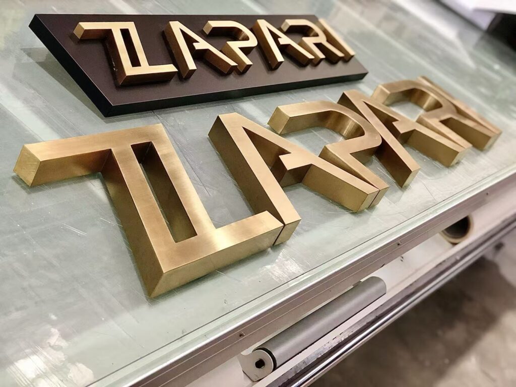 Stainless Steel Channel Letters | Non-Illuminated Metal Fabricated Signs