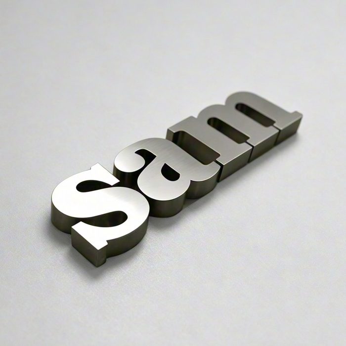 Stainless Steel Channel Letters | Non-Illuminated Metal Fabricated Signs
