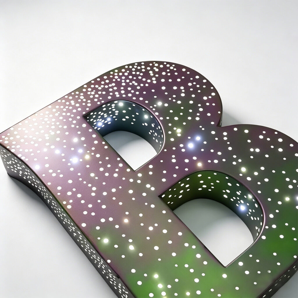 Starlight Backlit Channel Letter Sign | Perforated LED Letters